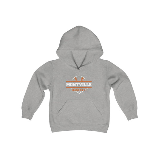 Montville Baseball Youth Heavy Blend Hooded Sweatshirt