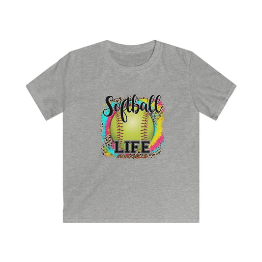 Softball Life Montville Kids Softstyle Tee