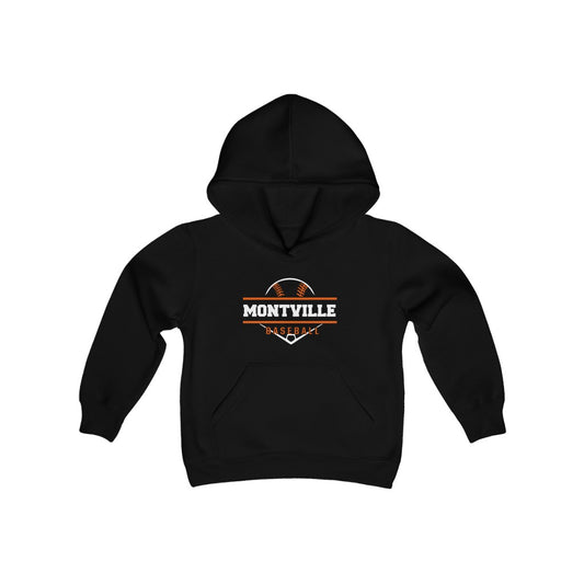 Montville Baseball Youth Heavy Blend Hooded Sweatshirt