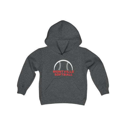 Montville Softball Youth Heavy Blend Hooded Sweatshirt