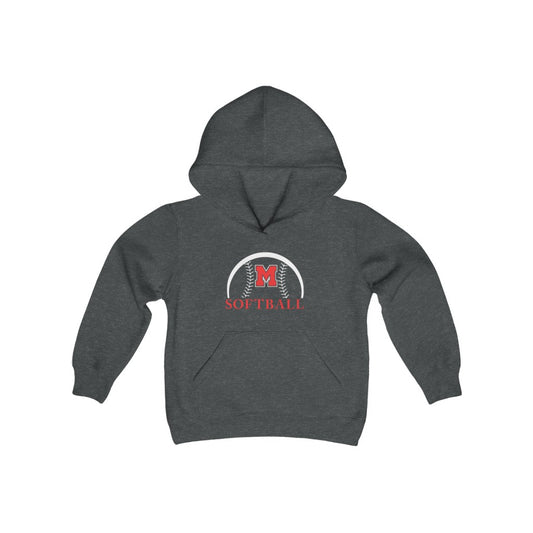 Montville Softball Youth Heavy Blend Hooded Sweatshirt