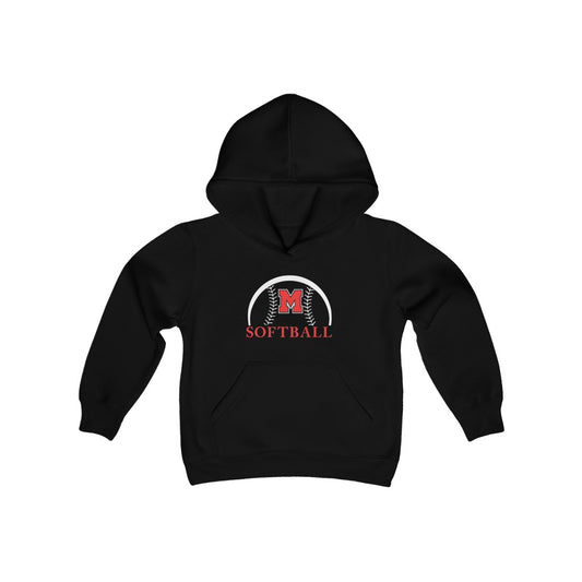 Montville Softball Youth Heavy Blend Hooded Sweatshirt