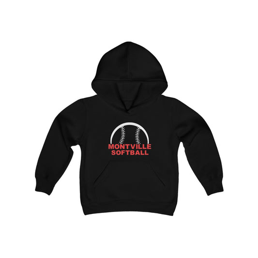 Montville Softball Youth Heavy Blend Hooded Sweatshirt