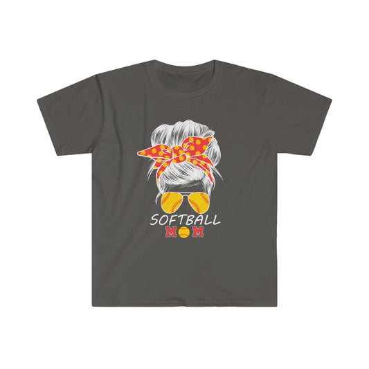 Softball Mom Unisex Softstyle T-Shirt