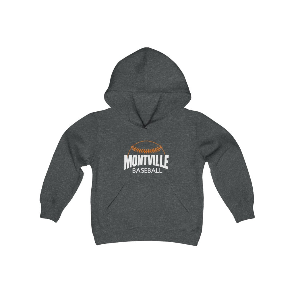 Montville Baseball Youth Heavy Blend Hooded Sweatshirt