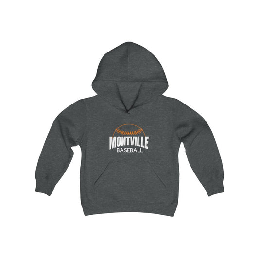 Montville Baseball Youth Heavy Blend Hooded Sweatshirt