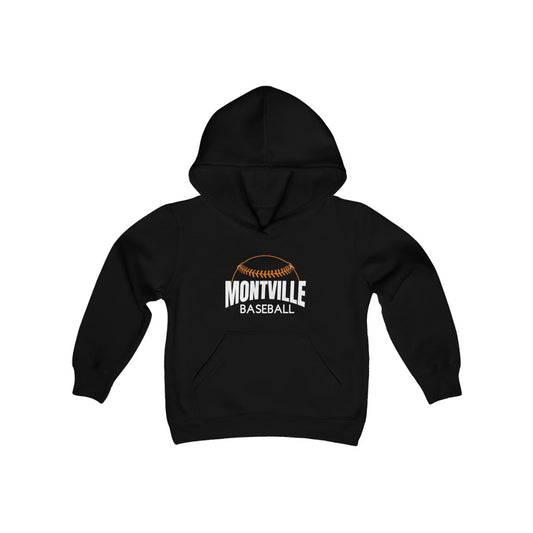 Montville Baseball Youth Heavy Blend Hooded Sweatshirt