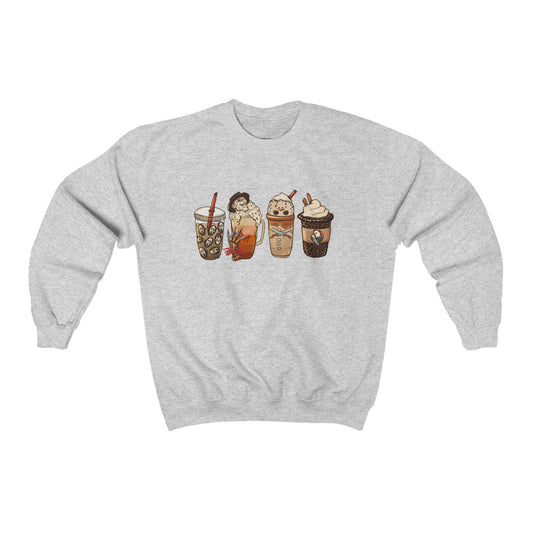Halloween Scary Coffee Unisex Heavy Blend™ Crewneck Sweatshirt